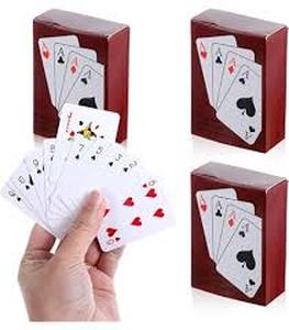 lot 10496 image: Mini Red Playing Card Decks Bulk Pack of 5