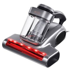 lot 1056 image: JIGOO J300 Pro Matture Vacuum Cleaner with 14Kpa 550W Powerful Suction, Infrared, UV and Heating Tech for Deep Cleaning, Anti-Allergen Bed Vacuum with Dust Sensor and Plant Fragrance for Bed, Sofa, Crib