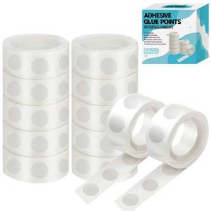 lot 2011 image: gegemaoyi 1000Pcs Clear Glue Dots Double Sided Adhesive Points for Balloons Craft Decor