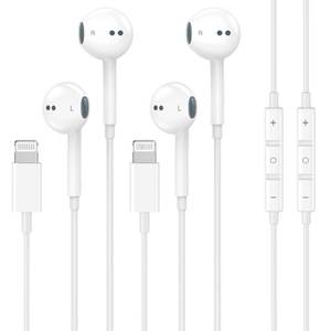 lot 2013 image: Apple MFi Certified Wired Headphones for iPhone Earbuds with Built-in Microphone and Volume Control Nosie Reduction Earphones Headsets Compatible with iPhone 14 13 12 11 Pro Max XS XR X 8 7, 2 Pack