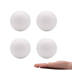lot 2022 image: Crafare 4 Inch 4 Pack Foam Balls for Crafts White Polystyrene Smooth Craft Foam Balls for DIY Household School Projects Party Decoration