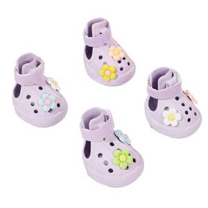 lot 2033 image: BoxxBerk Dog Shoes for Hot Pavement,Waterproof Dog Shoes for Small Medium Dogs,Breathable Non-Slip Dog Boots Paw Protectors with Rubber Soles,Dog Booties for Beach and Snow (Purple, Medium)