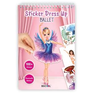 lot 2256 image: BSCOOL Sticker Dress Up Ballet - Sticker Activity Book for Kids. Learn Girls Fashion Design for Ballet with Stickers and Guides for Kids 5 and up. with 100 Removable Stickers