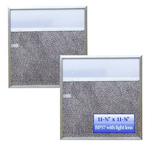 lot 2399 image: BP57 Stove Hood Vent Filter for 43000 Series Br-oan Range Hood Filters with Light Lens 11 38in x 11 34in The Kitchen Exhaust Carbon Fan filter Itfts fit for Nut-one Grease Filter Replacement(1-Pack)