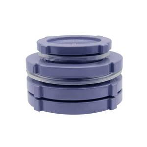 lot 4179 image: JoyTube 3in Female PVC Bulkhead Fitting with Plug Silicon Seal Gasket Water Tank Connector for 4.17 Inch Hole Saw Rain Barrels, Aquariums