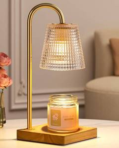 lot 5649 image: Hong-in Candle Warmer Lamp with Timer Dimmer,Christmas Birthday Gifts for Women Mom,House Warming Gifts New Home Room Decor,Vintage Wax Warmer for Scented Wax Jar Candles
