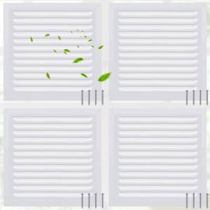 lot 6007 image: 4 Pcs 6 x 6 Inch Aluminum Gable Vents Attic Vents Metal Gable Wall Shed Vent with Screw and Screen Mesh, Square Return Louver Grille for Ventilation Exterior Door House Attic Garage Ceiling