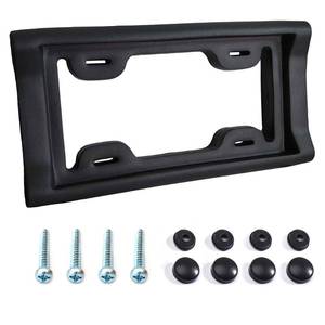 lot 6403 image: AR-PRO Ultimate License Plate Bumper Guard Screws Included - 2.3in Thick Rubber License Plate Mount Protects Bumper from Scratches and Dents - Universal Fit for Cars, Trucks, SUVs, and Vans