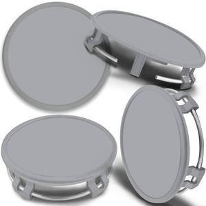 lot 6407 image: SkinoEu Set of 4 x 75mm Wheel Centre Caps Compatible with Mercedes Benz B66470207  B66470200 Silver Gray CMS 0