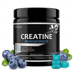 lot 6443 image: Ssddyes Creatine for Men, 5000MG Creatine Monohydrate Gummies for Men, Workout Support, 5g per Serving, Taurine  Vitamins B6 and B12, Blueberry Flavor, 120 Gummies (30 Servings) expiration date unknown
