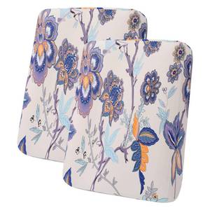 lot 6449 image: hyha Printed Couch Cushion Covers, Floral Sofa Covers Washable for 2 Cushion Couch, Stretch Pattern Outdoor Cushion Covers for Patio Furniture with Elastic Bottom(2 Packs, Vintage Flower)