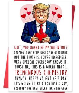 lot 6453 image: ACHICGIRL Funny Valentines Day Card for Him Her, Valentines Day Cards Gifts for Boyfriend Girlfriend, You Wanna Be My Valentine various greeting cards lot of six