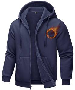 lot 6454 image: TACVASEN Mens Zip Up Hoodie Jacket Fleece Sweatshirts Hoodies Workout Hoodie Casual Athletic with Pockets Navy XL