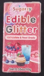 lot 6476 image: Sugarzy Edible Glitter Food Grade Decorating Powder 10g