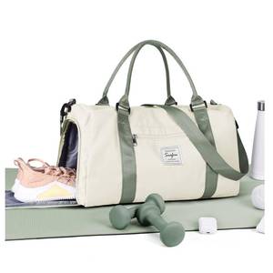 lot 7036 image: Gym Bag Womens Mens with Shoes Compartment and Wet Pocket Travel Duffel Bag for Women for Plane Sport Gym Tote Bags Swimming Yoga Waterproof Weekend Overnight Carry on Bag Hospital Holdalls