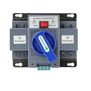 lot 8308 image: 110V 63A Automatic Transfer Switch (ATS) for Home Generators - Dual Power Source Changeover with AutoManual ModeInstant Changeover for HomeCommercialRVBackup Generator