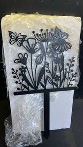 lot 8328 image: CUTHOLLOW Metal Plant Marker Stake Wildflowers and Butterflies for Outdoor Indoor, Waterproof 11.8 inch Cute Garden Plant Labels Sign Tag for Herb, Farmhouse Greenhouse Decor - Funny Gardening Gifts