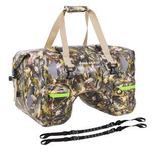 lot 11503 image: WILD HEART Dry Motorcycle Tail bag 70L With Rope Straps and Inner Pocket Waterproof PVC 500D for Travel,Motorcycle and so on (autumn leaves)