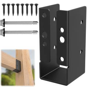 lot 11504 image: 8Pcs Concealed Joist Hanger, 2in x 4inOutdoor Concealed-Flange Hanger, 2inx4in Outdoor Trim Concealed Flanges for 2inx4in Beam, Swing, Handrail, Fence