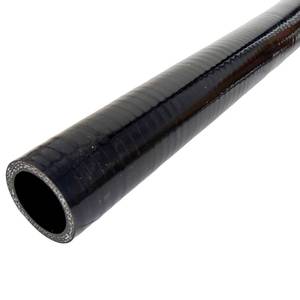 lot 11510 image: EZROAD ID 1-18in x 3.3 FT Length 3-Ply Silicone Radiator Coolant Hose for Marine Industrial Racing Truck Bus Custom Turbo Intercooler Piping Fabrication Wall Thickness 0.18 Inch SAE J20 Standard Black