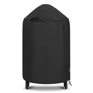 lot 11511 image: Unicook Round Smoker Cover 30 Inch, Heavy Duty Waterproof Charcoal Kettle BBQ Grill Cover, Fade Resistant Barrel Protector, Fits Weber Char-Griller Akorn Kamado and More, 30in Dia x 36in H