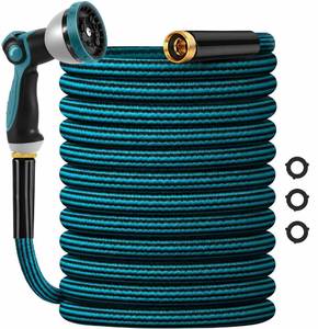 lot 11556 image: Garden Hose 50ft, Non-Expanding Water Hose Ultra Lightweight, Kink-Free, Sturdy, Flexible, Abrasion Resistant Hose for Yard, Lawn, Outdoor, Marine and Camper (Used)