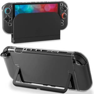 lot 12095 image: Clear Dockable Case for Nintendo Switch 2 Skins, FUNDIARY Protective Hard PC Transparent Case Protector for Switch 2 Slim Cover Shell Grips Controller Accessories - Easy Dockable Version