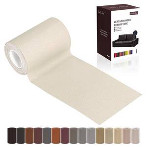 lot 12098 image: Leather Repair Patch Tape, Ivory 3 x 61 Inches Self Adhesive Leather Repair Kit for Furniture, Car Seat,Vinyl Leather Repair Kit for Office Chairs,Couch, Sofa, Luggage