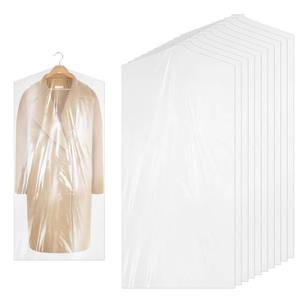 lot 12119 image: 10 Pcs Garment Bags 60 x 120 cm Plastic Garment Bags Dry Cleaner Bags Plastic Clear Garment Bags For Hanging Clothes Garment Covers for Dry Cleanerhome Storage Travel