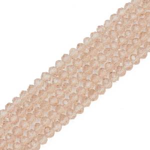 lot 12124 image: Elecrelive 10 Strands 3mm Crystal Glass Beads Faceted Rondelle Loose Beads Briolette Crystals 1450pcs for Bracelets Necklaces Jewelry Suncatchers Craft(Champagne)