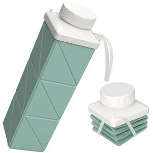 lot 12156 image: BEAUTAIL Collapsible Water Bottles 24.3oz (720ml), Foldable Travel Water Bottle, Portable and Lightweight, Leakproof and Reusable for Traveling Camping Hiking Yoga Sports Outdoor School Office, 1 Pack, GN