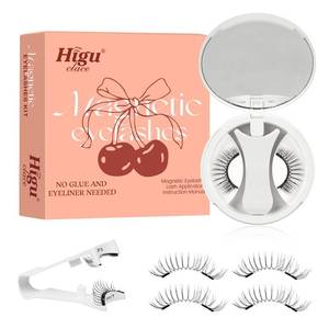 lot 12192 image: Higu clace Magnetic Eyelashes with Applicator Natural Look Magnetic Lashes No Glue Needed Reusable Eyelashes Soft with Applicator Easy to Wear and RemoveG01)
