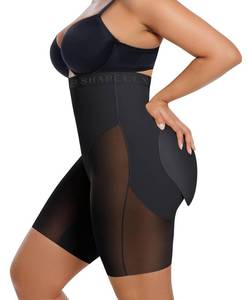 lot 12202 image: SHAPELLX Butt Lifting Shapewear Body Shaper Tummy Control High Waisted Shape Wear Padded Butt Underwear Black 3X-Large