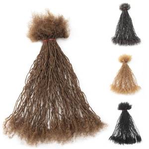 lot 12217 image: EVandET Sister Locs Extesnions Human Hair, 0.2cm 40 Strands Thickness Micro Locs Curly Tips,100percent Virgin Human Hair Dreadlock Extensions,Soft Interlock Dreads Can Be Dyed Bleached(#30,0.2cm,8inch,40s)