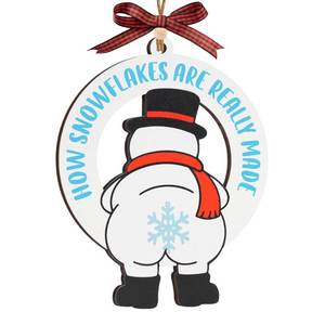 lot 14356 image: Funny Christmas Ornaments 2025, F-Caw-F Chicken Ornaments, Funny White Elephant Gag Gifts, Unique for Chickens Lovers, Adults, Women, Farmhouse Xmas Hanging Decorations