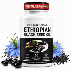 lot 14406 image: Paradise Emerald Ethiopian Black Seed Oil Capsules with 4.64percent Thymoquinone, Cold-Pressed Softgels for Immune, Digestive and Daily Wellness Support, Non-GMO, Gluten-Free, 240 Count 4pcs