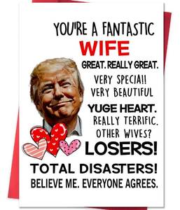 lot 14440 image: ACHICGIRL Wife Valentines Day Card for Her, Funny Valentinefts Day Cards Gifts for Wife from Husband, Sweet Valentines Day Gift for Women