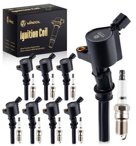 lot 19096 image: VANBOL Set of 8 Ignition Coil Pack DG508 and Iridium Spark Plug Compatible with Ford F150 F250 F350 E150 E250 E350 Crown Victoria Expedition Econoline Super Duty Town V8 4.6L 5.4L Replace C1417 SP479