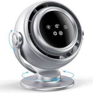 lot 19119 image: AGEYOU Desk Fan for Office, 90 deg. Oscillating Fan with 6000mAh Rechargeable, 10 Speeds 4H Timer 270°Tilt Adjustment, 28dB Ultra-Quiet Portable Personal Table Fans, Gifts for Christmas Women Men Home