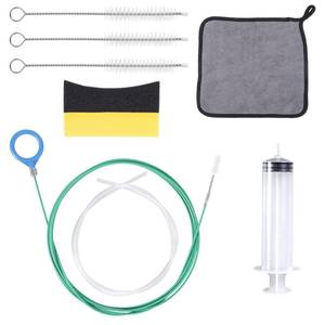 lot 20400 image: Auto Sunroof Drain Cleaning Tool, Include 118in Long Tube Cleaner, Cloth, Cleaning Brush, Sponge, Syringe and Syringe Hose, Soft Pipe Unclogger Use for Outdoor Car Wiper Roof Snake Trunk Drains Hole