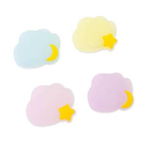 lot 20451 image: Flyingmage Switch Joycon Thumb Grips Caps, 4 PCS Cute Kawaii 3D Silicone Analog Thumbstick Button Cover Compatible with Nintendo Switch LiteOLED Joystick Caps (Multicolor Cloud)