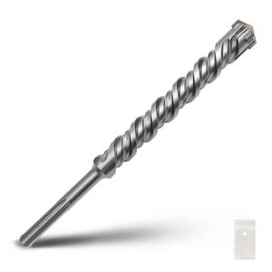 lot 20479 image: 1-916 x 15 inch SDS Max Rotary Hammer Drill Bit, 40x380mm Carbide Tip Masonry Drill Bit,Concrete Drill Bit for Masonry, Brick, Stone, Concrete (Length 380mm  15 inch, 40mm (1-916 in) Diameter)