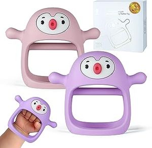 lot 8311 image: Penguin Combo Wearable Baby Teether Set (2-Pack)