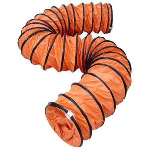 lot 1113 image: 16Ft Duct Hose PVC Flexible Duct Hosing with D-Ring & Ajustable Rope for 12Inch Utility Blower Ventilation Fan Exhaust Fan (12IN-16FT)