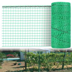 lot 1118 image: 5x100ft Deer Fence Netting, Heavy Duty Plastic Mesh Fence for Deer, Rabbits, Birds & Chickens, Green Garden Netting Animal Barrier for Plants, Fruit Trees, Vegetables & Backyard Gardens
