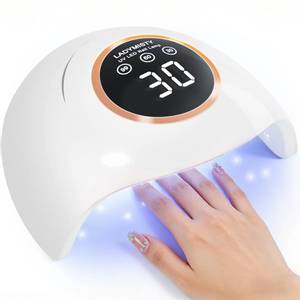 lot 2064 image: LadyMisty 72W UV LED Nail Lamp, 2026 New Upgrade UV Light for Gel Nails with 18 Beads, 3 Timer Nail Dryer, LCD Display, Auto Sensor, Professional Nail Lamps for Gel Polish �� Best Gifts, White Lamp