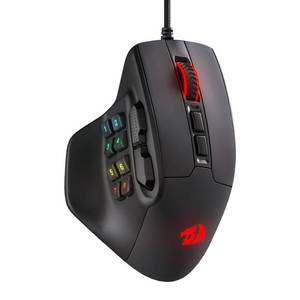 lot 2081 image: Redragon M811 Aatrox MMO Gaming Mouse, 15 Programmable Buttons Wired RGB Mouse wErgonomic Natural Grip Build, 10 Side Macro Keys, Software Supports DIY Keybinds & Backlit