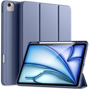 lot 2143 image: Akkerds Compatible for iPad Air 13 Inch Case (M4M3M2) 202620252024 with Pencil Holder, Trifold Stand Protective CoverSoft TPU Back for iPad Air 13 Case,Supports Touch ID,Auto WakeSleep,Blue Gray