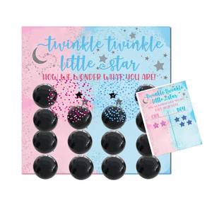lot 4189 image: Rool Baby Gender Reveal Ideas Party Supplies Pack Cast your Vote Poster Gender Reveal Games Darts Board Game Gender Reveal Balloons