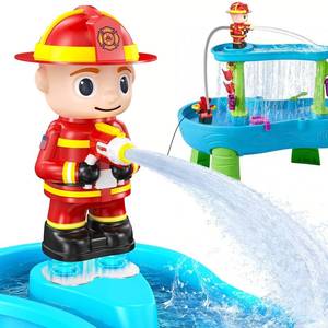 lot 4222 image: Water Table Pump Kids Toys Firefighter Water Table Pump Continuous Flow Adjustable Water Pressure 12V Safe Plug-in Long Cord No Drilling Kids Outdoor Water Play Toys Accessories for Toddlers 1-3 4-8